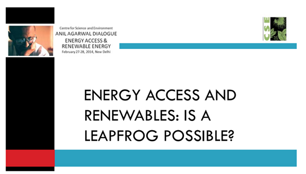 Energy access and renewables: is a leapfrog possible?